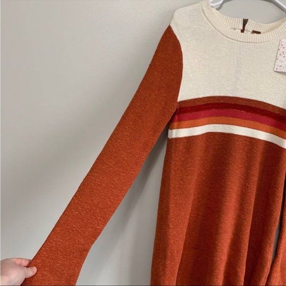 Free People Color-block Sweater Dress - Picture 3 of 6